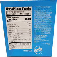 Classic Cookie Soft Baked Double Chocolate Cookies made with White Chips, 2 Boxes, 16 Individually Wrapped Cookies (Nutritional Information)