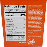 Classic Cookie Soft Baked Peanut Butter Cookies made with Peanut Butter Chips, 2 Boxes, 16 Individually Wrapped Cookies Nutritional Information