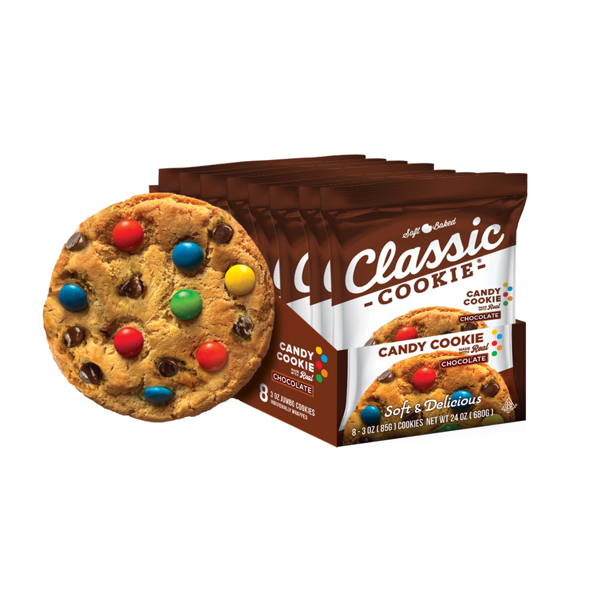 Classic Cookie Soft Baked Chocolate Chip Cookies made with Chocolate Candies