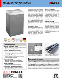Dahle 20396 Paper Shredder, High Capacity
