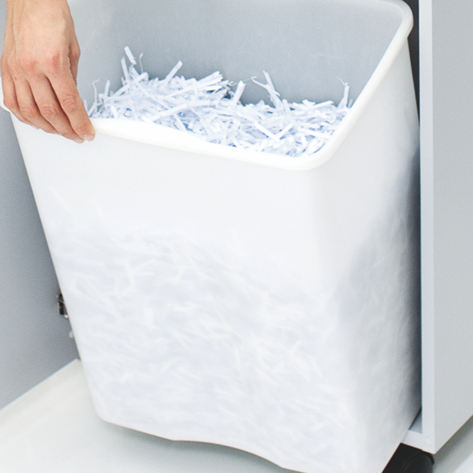 MBM Destroyit 2445CC P-5 Cross-Cut Deskside Shredder (DSH0066) (Bin View)
