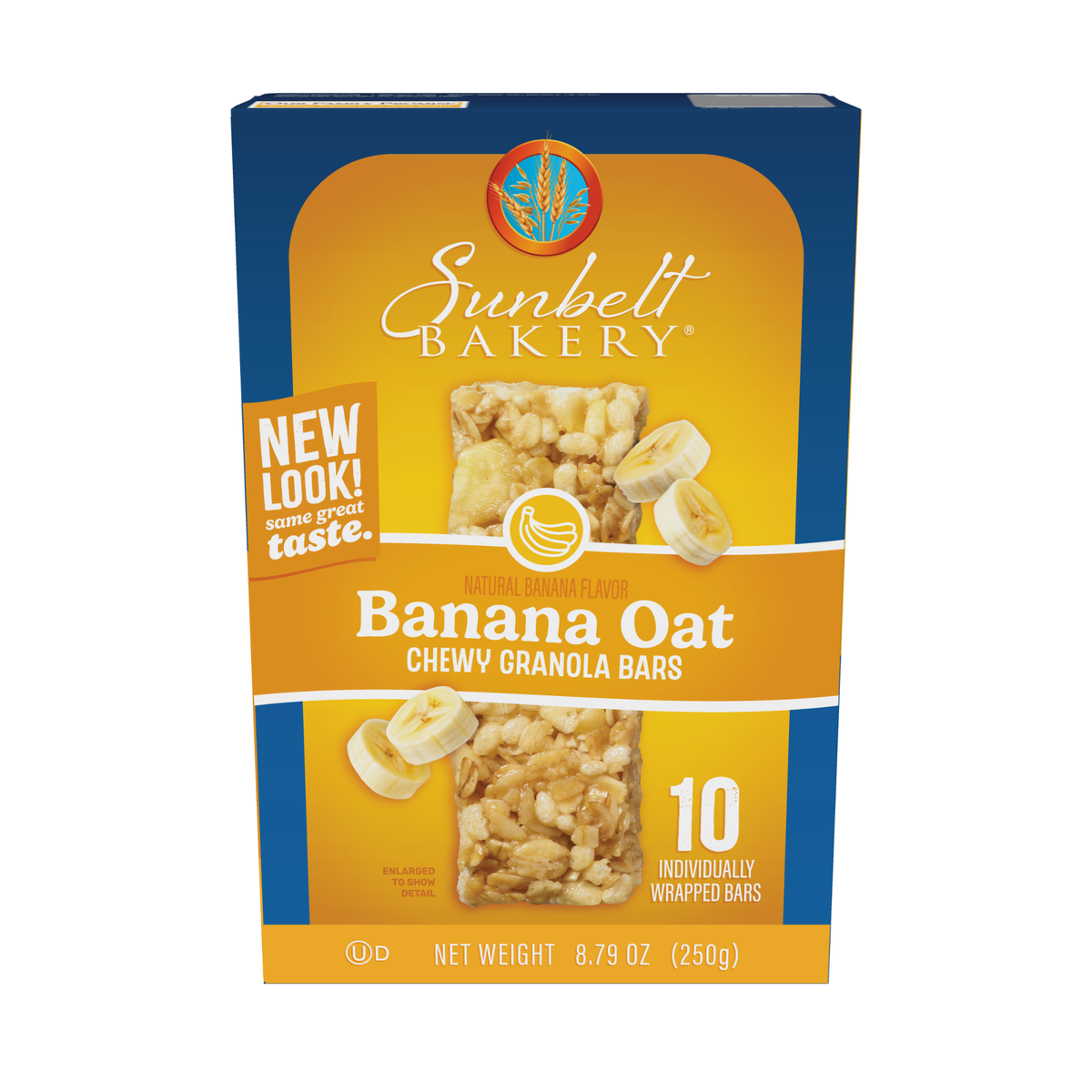 Sunbelt Bakery Banana Oat Chewy Granola Bars (Front View)