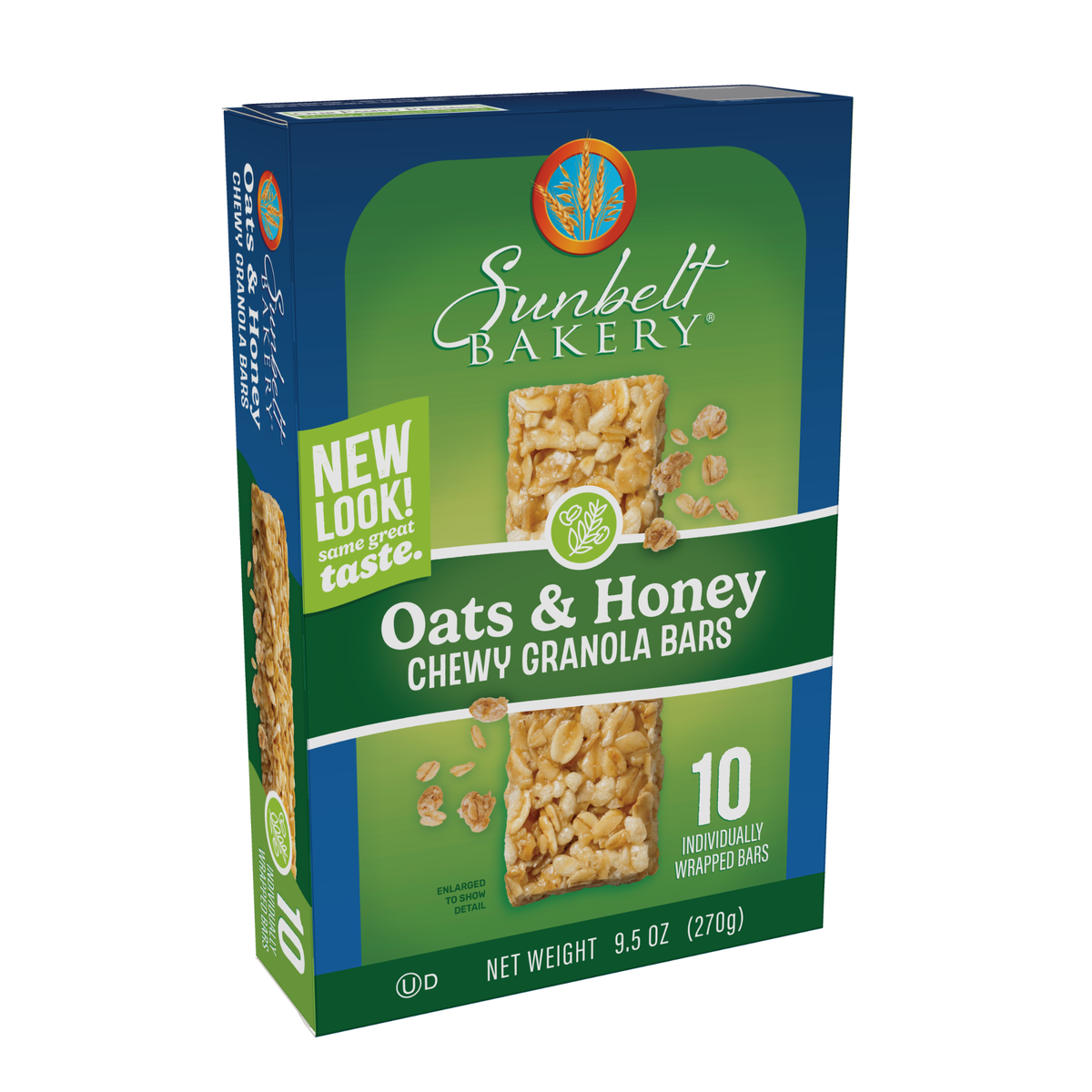 Sunbelt Bakery Oat and Honey Chewy Granola Bars (Right View)