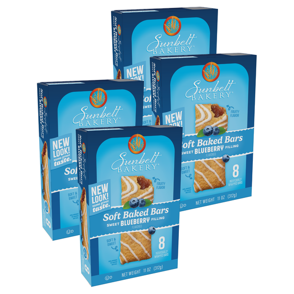 Sunbelt Bakery Blueberry Fruit & Grain Bars, 4 Box Bundle