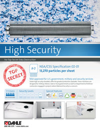 Dahle 40334 High Security Paper Shredder, Extreme Cross Cut
