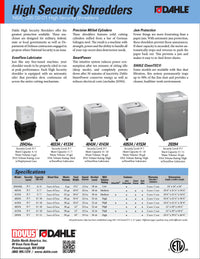 Dahle 40334 High Security Paper Shredder, Extreme Cross Cut