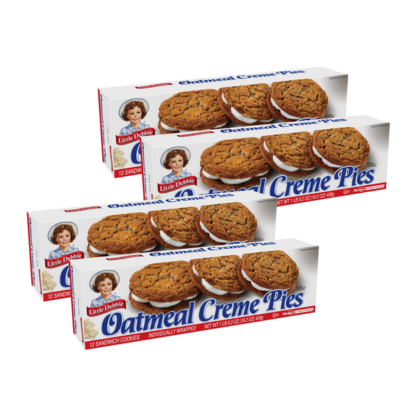 Little Debbie Oatmeal Cream Pies, 4 Box Bundle