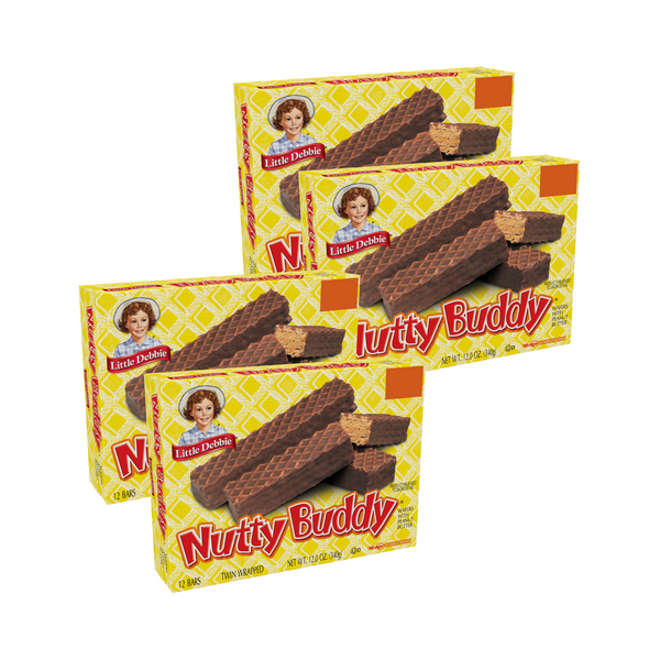 Little Debbie Nutty Buddy Bars, 4 Box Bundle