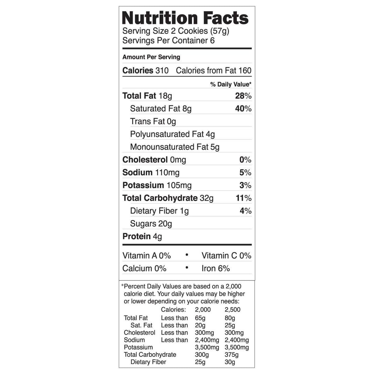 Little Debbie Nutty Buddy Bars Nutritional Information