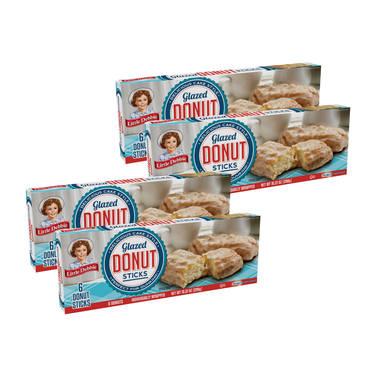 Little Debbie Donut Sticks, 4 Box Bundle