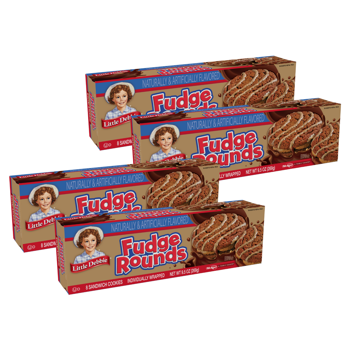 Little Debbie Fudge Rounds, 4 Boxe Bundle