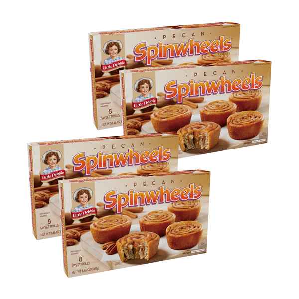 Little Debbie Pecan Spinwheels, 4 Box Bundle