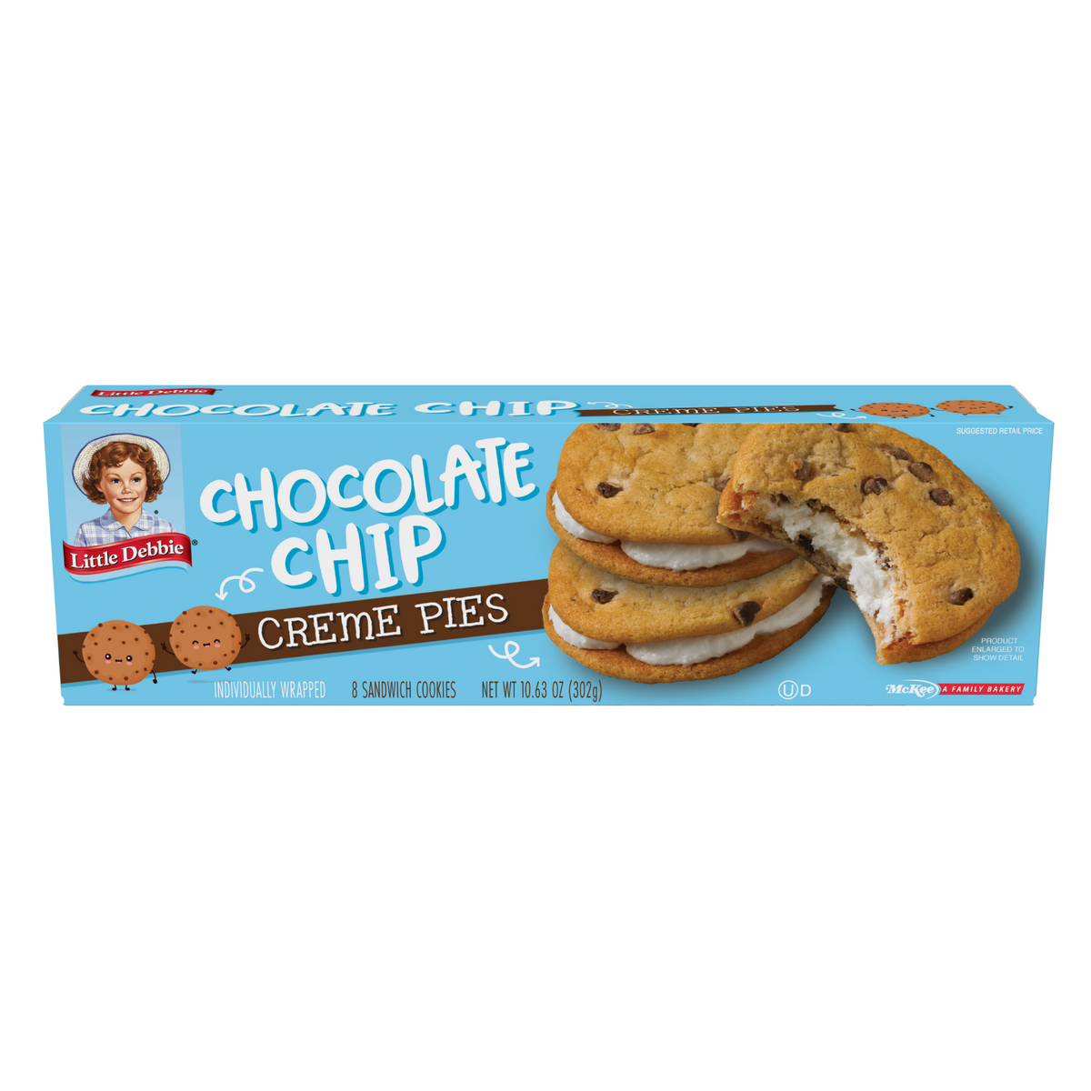 Little Debbie Chocolate Chip Crème Pies (Front)