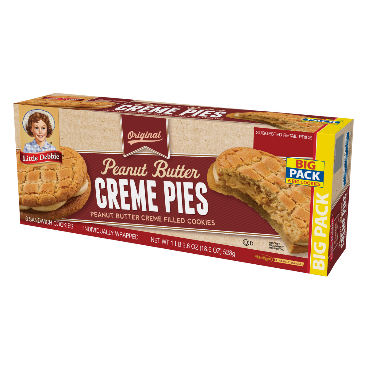 Little Debbie Peanut Butter Creme Pies Big Pack (Left)