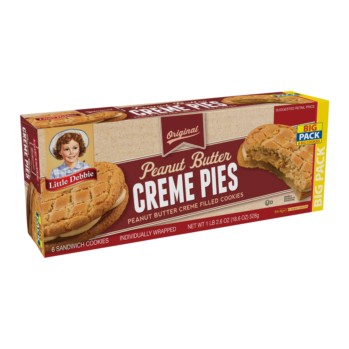 Little Debbie Peanut Butter Creme Pies Big Pack (Right)