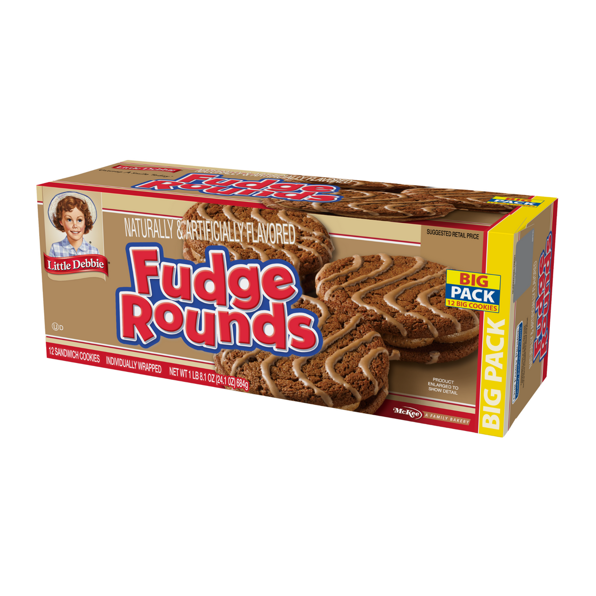 Little Debbie Fudge Rounds Big Pack (Left)