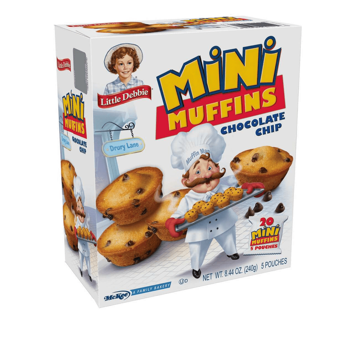 1 box of Little Debbie Chocolate Chip Mini Muffins