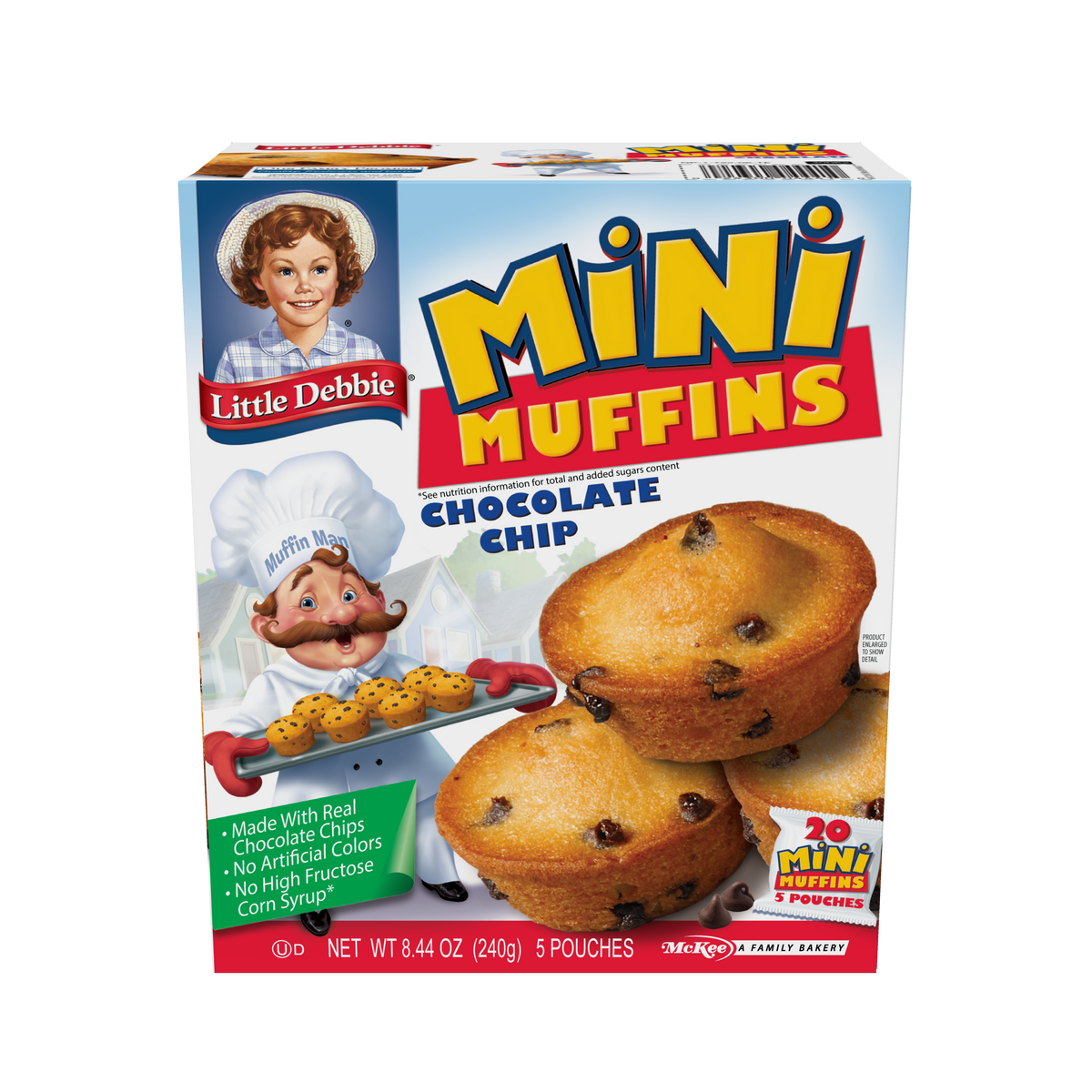 Little Debbie Chocolate Chip Mini Muffins (Front)