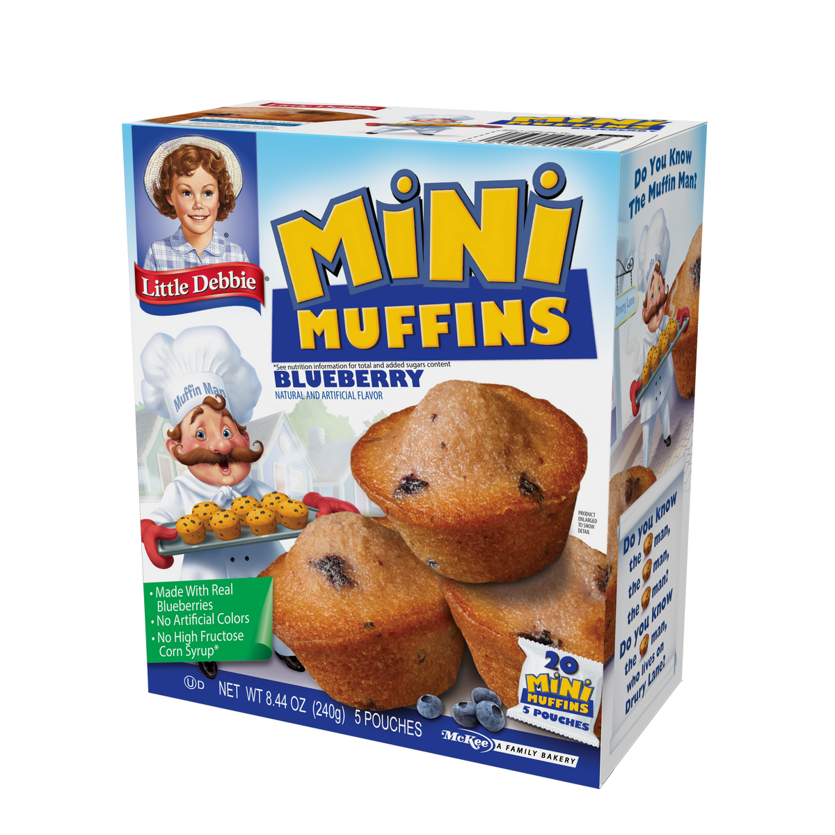 Little Debbie Blueberry Mini Muffins (Left)