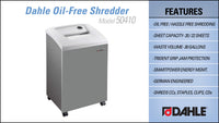 Dahle 50410 Oil-Free Paper Shredder, Office