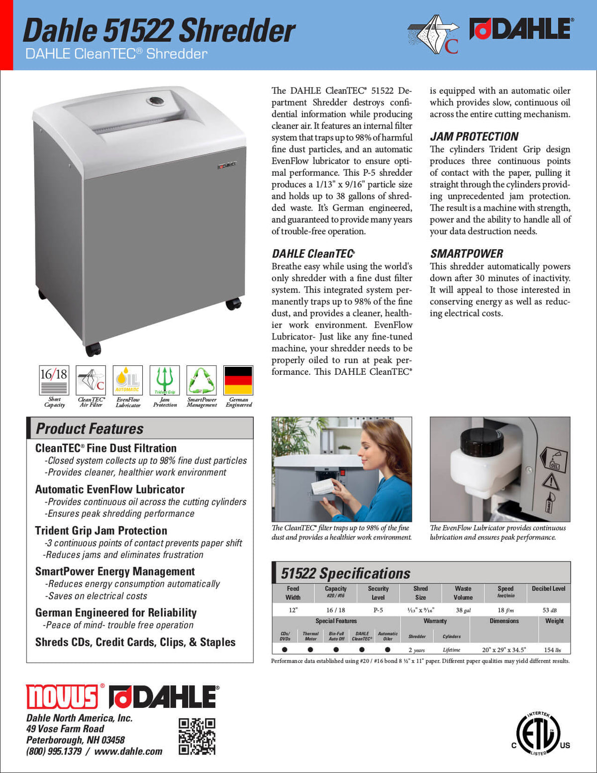 Dahle 909 HS Industrial Shredder (DH909 HS)