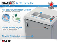Dahle 727 CS Paper/Optical Media Shredder