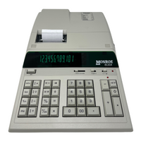 Monroe 8130X 12-Digit Basic Function Heavy-Duty Accounting Printing Calculator (Ivory)