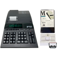 Monroe 8145X Bundle - Includes (1) 8145X Heavy-Duty Printing Calculator with a Foam Elevation Wedge, (6) M33X Ribbon Cartridges, and (12) Premium Paper Rolls (8145XBSP1) (Bundle)