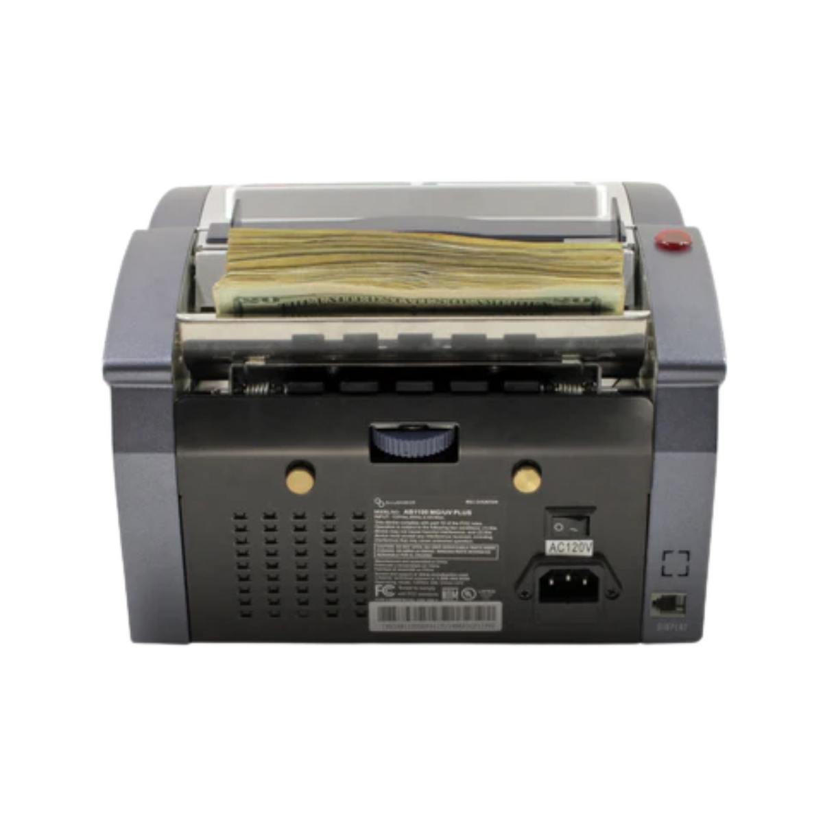 AccuBANKER AB1100PLUS Retail Grade Bill Counter (Back)