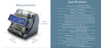 AccuBANKER AB5800 Bank Grade Batch Value Bill Counter