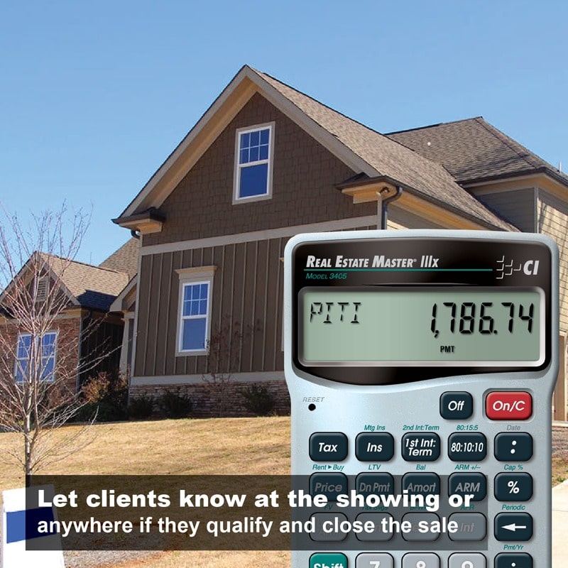 Let clients know at the showing or anywhere if they qualify and close the sale