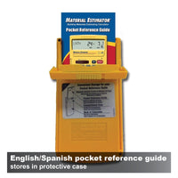 English/Spanish pocket reference guide stores in protective case