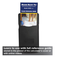 Learn to use with full reference guide stored in the pocket of the calculator's cover or with online videos