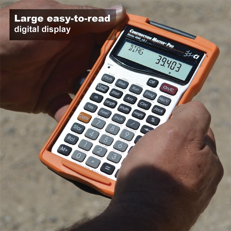 Large easy-to-read digital display