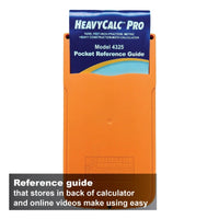 Reference guide that stores in back of calculator and online videos make using easy