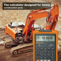 The calculator designed for heavy construction pros
