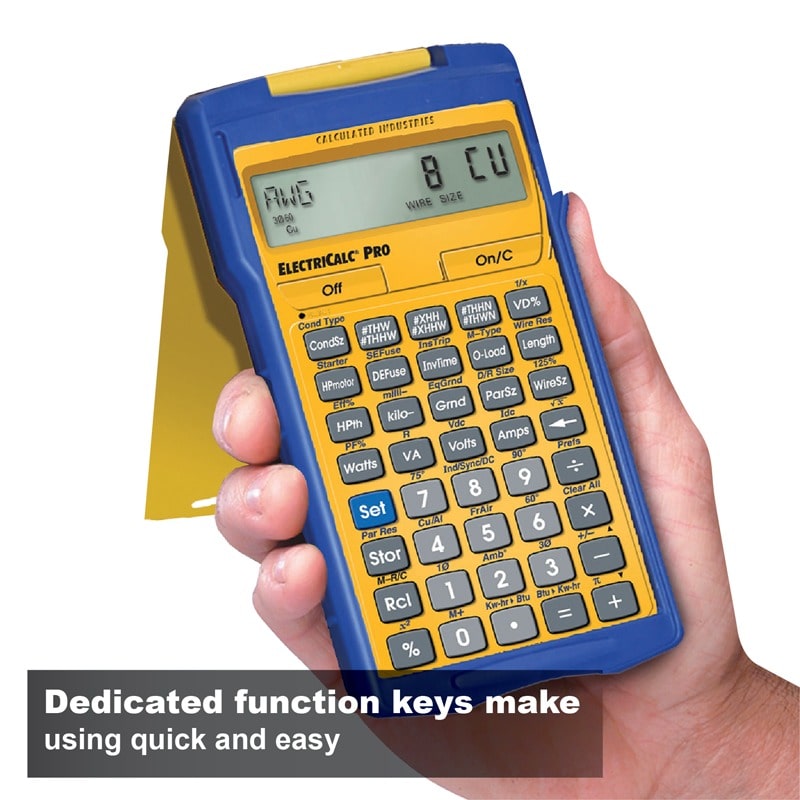 Dedicated function keys make using quick and easy