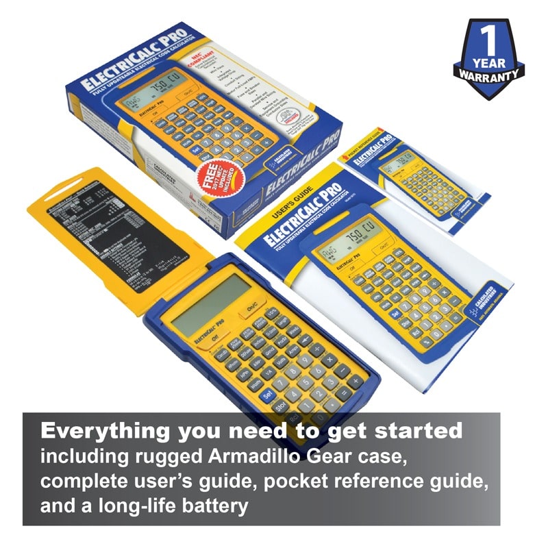 Everything you need to get started including rugged Armadillo Gear case, complete user's guide, pocket reference guide, and a long-life battery