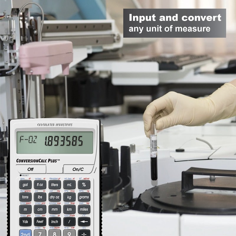 Input and convert any unit of measure