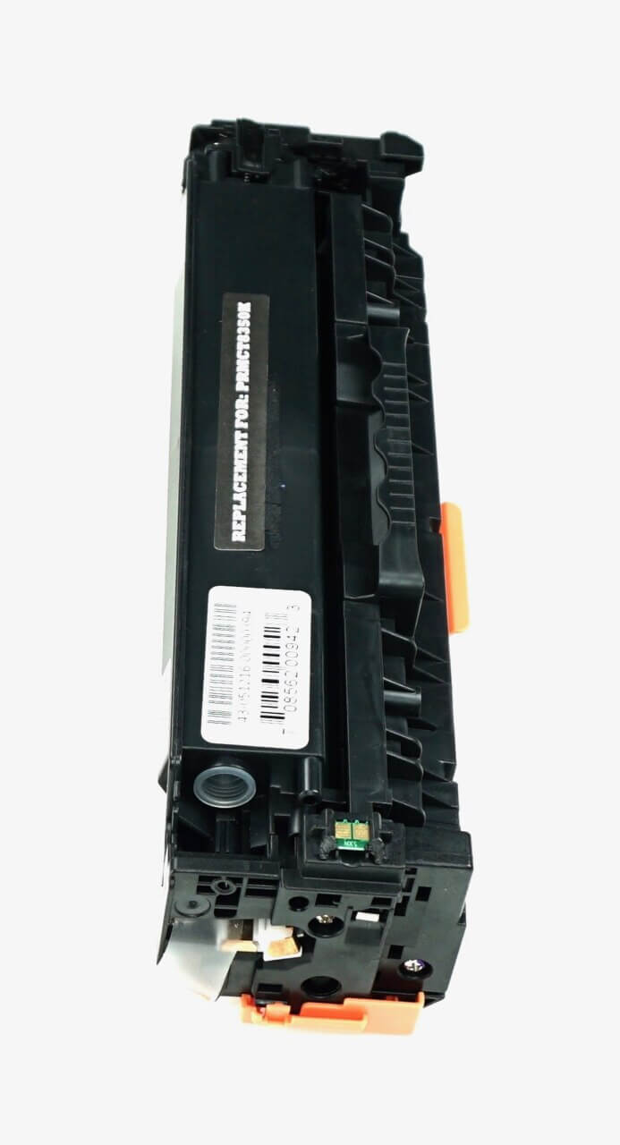 This is the side view of the Canon 118 black replacement laserjet toner cartridge by NXT Premium toner