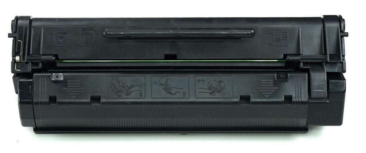 This is the back view of the Canon FX-3 black replacement laserjet toner cartridge by NXT Premium toner