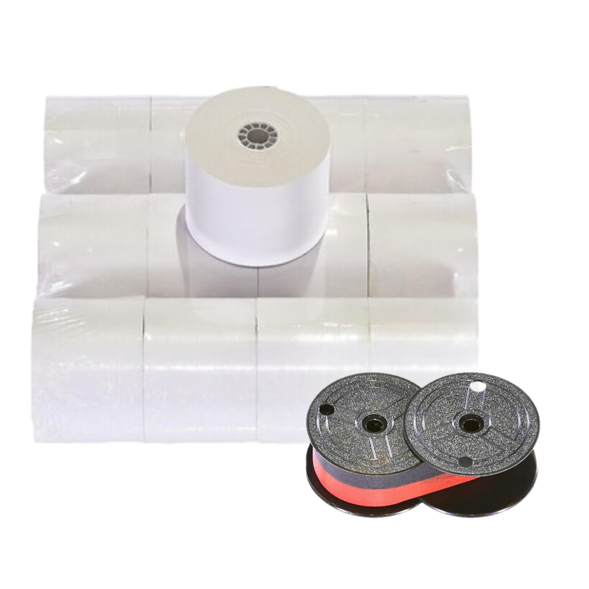 Monroe Calculator Supply Kit (6 Ribbons and 12 Rolls of Paper) (P65M)