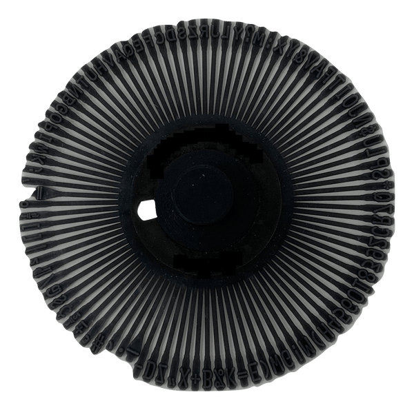 Canon Letter Gothic 12 Printwheel by Rarotype