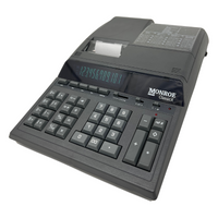 Monroe ClassicX 12-Digit Heavy-Duty Printing Calculator (Tilted Left)