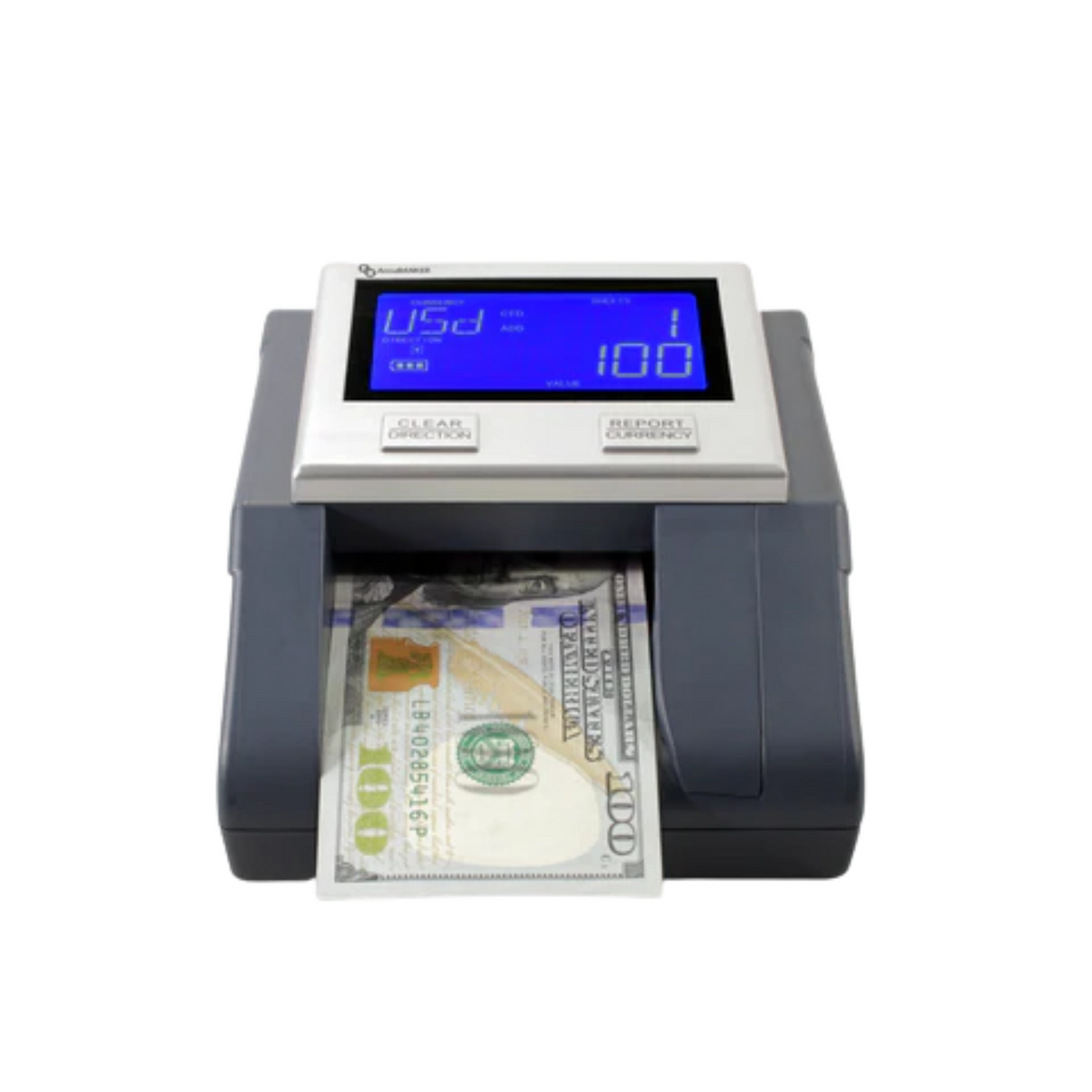 AccuBANKER D585 Automatic Multi-Currency Counterfeit Detector (Front)