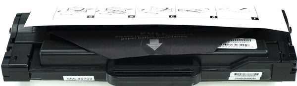 This is the front view of the Dell 7H53W black replacement laserjet toner cartridge by NXT Premium toner