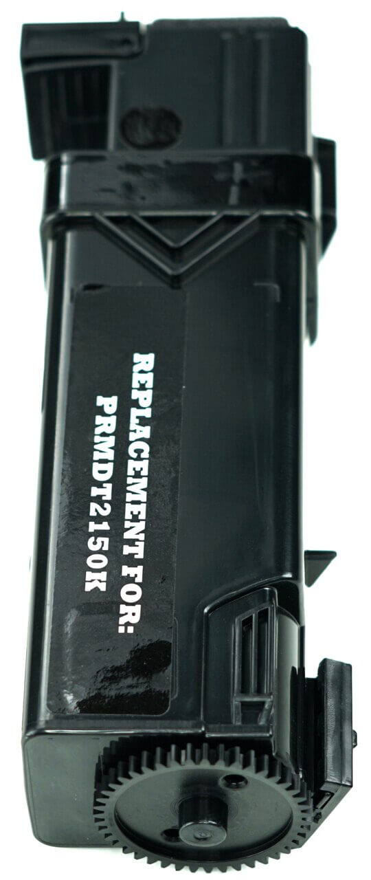 This is the side view of the Dell 899WG black replacement laserjet toner cartridge by NXT Premium toner