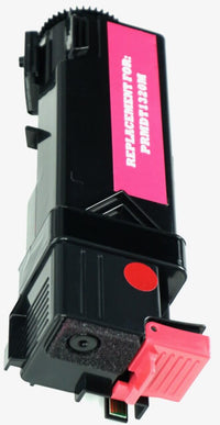 This is the right side view of the Dell KU055 magenta replacement laserjet toner cartridge by NXT Premium toner
