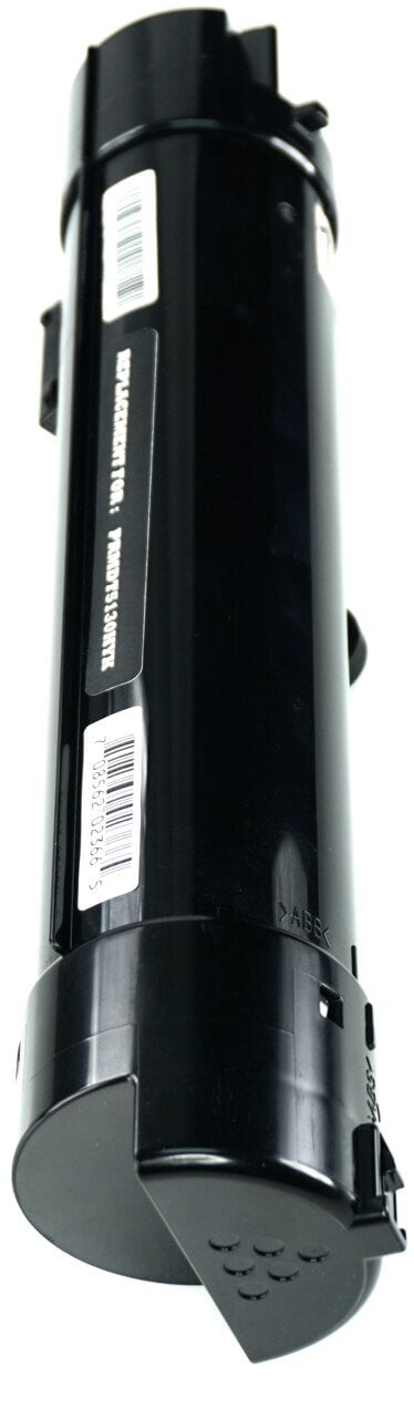 This is the left side view of the Dell N848N black replacement laserjet toner cartridge by NXT Premium toner