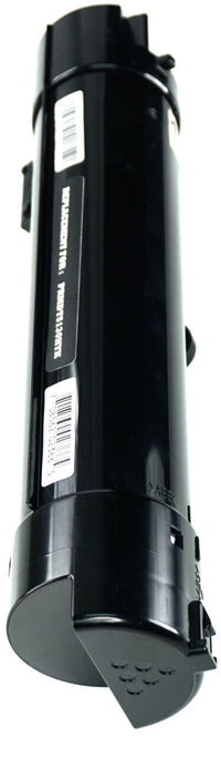 This is the left side view of the Dell N848N black replacement laserjet toner cartridge by NXT Premium toner